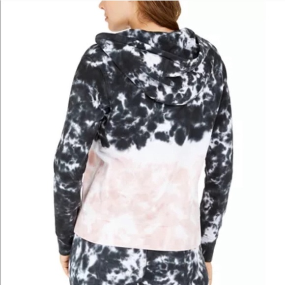 Tommy Hilfiger Black & Pink Tie-Dyed Hoodie - Picture 3 of 8